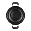 Picture of Vinod Hard Anodized Aluminium Deep Kadai/Kadhai with Glass Lid (28 cm, 5.5 L, Black, Induction Friendly)