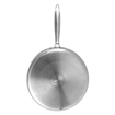 Picture of Vinod Platinum Triply Stainless Steel Induction Friendly Saute pan 2.6 Litre | Fry Pan with SS Lid- 24 cm, Silver