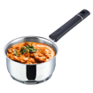 Picture of Vinod Tivoli Heavy Guage Stainless Steel Saucepan - 1.5 Litre (16cm) | SAS Bottom | 2 Layer Extra Thick Aluminum Core | Induction and Gas Base | Bakelite Handle