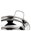 Picture of Vinod Stainless Steel Kadai/Kadhai with Glass Lid with Riveted Handles- Diameter 26 cm, Capacity 4 Litre (Induction and Gas Stove Friendly)