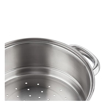 Picture of Vinod Stainless Steel 2 Tier Steamer/Momo/Modak Maker with Glass Lid & Riveted Handles of 18cm Diameter (Induction and Gas Stove Friendly)