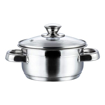 Picture of Vinod Stainless Steel Bremen Saucepot with Glass Lid - 16 cm Diameter, 1.5 litres Capacity (Induction and Gas Stove Friendly)