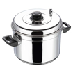 Picture of Vinod Stainless Steel Multi Pot Small with Steel Lid, 3 Piece Idli Plate, 3 Piece Dhokla Plate (Induction and Gas Stove Friendly)