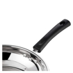 Picture of Vinod Stainless Steel Frypan 24 cm Diameter, Induction and Gas Stove Friendly, Sturdy Riveted Virgin Bakelite Handles