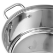 Picture of Vinod Stainless Steel Roma Casserole with Glass Lid & Riveted Handles-Diameter 18 cm, Capacity 2.2 Litre (Induction and Gas Stove Friendly)