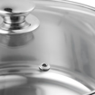 Picture of Vinod Stainless Steel Roma Casserole with Glass Lid & Riveted Handles-Diameter 18 cm, Capacity 2.2 Litre (Induction and Gas Stove Friendly)