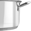 Picture of Vinod Stainless Steel Roma Casserole with Glass Lid & Riveted Handles-Diameter 20 cm, Capacity 3 Litre (Induction and Gas Stove Friendly)