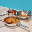 Picture of Vinod Stainless Steel 3 Piece Modena Cookware Set,Kadai with Glass Lid(2.7 Litre),Saucepan with Glass Lid (1.5 Litre)& Frypan (24 cm),Induction Friendly