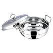 Picture of Vinod Stainless Steel 6 pcs Multi Kadai/Kadhai with Stainless Steel Lid, 2 Idli Plates, 2 Dhokla Plates and 1 Patra Plate - Silver (Induction and Gas Stove Friendly)