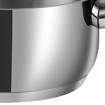 Picture of Vinod Stainless Steel Deluxe Saucepot with Glass Lid & Riveted Handles Diameter 24 Cm, Capacity 5.2 Litre, (Induction and Gas Stove Friendly)