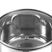 Picture of Vinod Mainz Stainless Steel Casserole Cooking Pot with Glass Lid - Set of - 2,Food Grade,Mirror Finish, Induction Friendly,14cm -1.2 L /16cm - 2 L,Silver