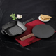 Show details for Vinod Legacy Pre-Seasoned Cast Iron Cookware Combo Set of 2 Pcs - Roti Tawa 26 cm Diameter and Grill Pan of 24 cm Diameter, Loha Cookware, (Black) Picture of Vinod Legacy Pre-Seasoned Cast Iron Cookware Combo Set of 2 Pcs - Roti Tawa 26 cm Diameter and Grill Pan of 24 cm Diameter, Loha Cookware, (Black)