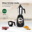 Picture of PHILIPS Mixer Grinder 3-in-1 750 Watt (Mixer Grinder + Juicer + Food Processor) 4 Jar, (HL7707/00)