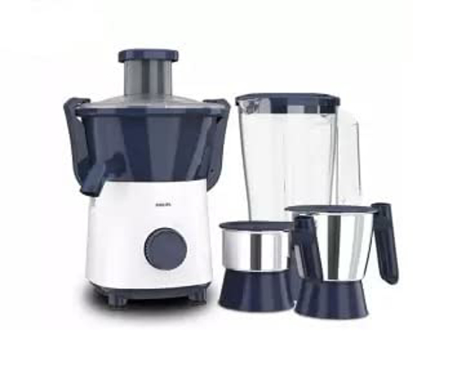 Picture of PHILIPS Juicer Mixer Grinder, HL7567/00, 500 Watts, 2 Jar (Deep Azure)