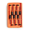 Picture of Taparia PSF6 Steel Precision Screw Driver Set (Orange, Pack of 6)