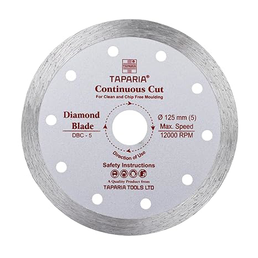 Picture of Taparia 5" Diamond Cutting Wheel, Continuous (Dbc 5) 10 Piece