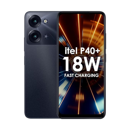 Picture of itel P40+ (4GB RAM+128GB ROM, 8GB* RAM with Memory Fusion | 13MP AI Rear Camera | 7000mAh Battery with 18W Fast Charging | 6.8" HD+ IPS Punch Hole 90Hz Display | Faceunlock & Fingerprint