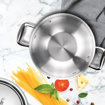 Picture of Milton Pro Cook Triply Stainless Steel Kadhai with Lid, 26 cm / 3.6 Litre