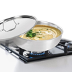 Picture of Milton Pro Cook Triply Stainless Steel Induction Tasla with Lid, 16 cm / 700 ml(0.8 Ltr)