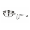 Picture of Milton Pro Cook Triply Stainless Steel Tadka Pan, 12 cm, Silver | Vagar Pan | Baghar Pan| Chounk Pan | Flame Safe | Induction Safe | Dishwasher Safe | Stainless Steel Wired Handle