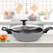 Milton Pro Cook Black Pearl Induction Kadhai, 22 cm / 2.1 Litre (Aluminium) की तस्वीर