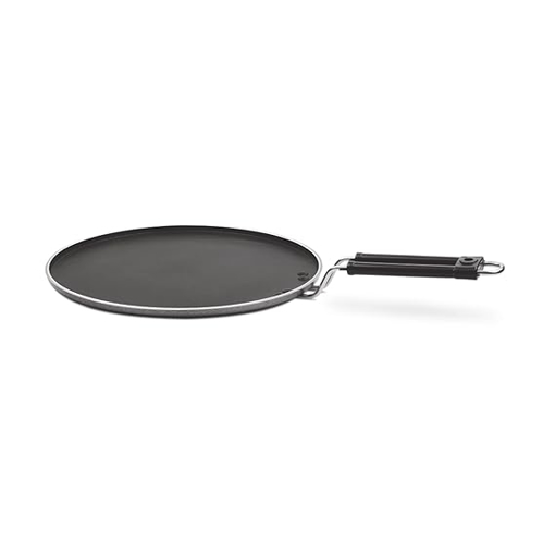 Picture of Milton Pro Cook Black Pearl Induction Non-Stick Flat Tawa, 27 cm, Grey