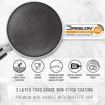 Milton Pro Cook Black Pearl Induction Non-Stick Flat Tawa, 27 cm, Grey की तस्वीर