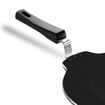 Picture of MILTON Pro Cook Blackpearl Induction Dosa Tawa Without Edge, 30 cm, Black | Non - Stick Pan | Induction Base | Food Grade | Flame & Hot Plate Safe | Dishwasher Safe