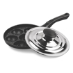 Picture of Milton Pro Cook Appam Patra 7 Pit with Stainless Steel Lid, Black
