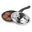 Picture of Milton Pro Cook Appam Patra 7 Pit with Stainless Steel Lid, Black