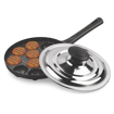 Picture of Milton Pro Cook Appam Patra 12 Pit with Stainless Steel Lid, Black