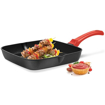 Picture of Milton Pro Cook Die Cast Aluminium Grill Pan, 24 cm, Black | Non Stick | Flame & Hot Plate Safe | Food Grade | Dishwasher Safe