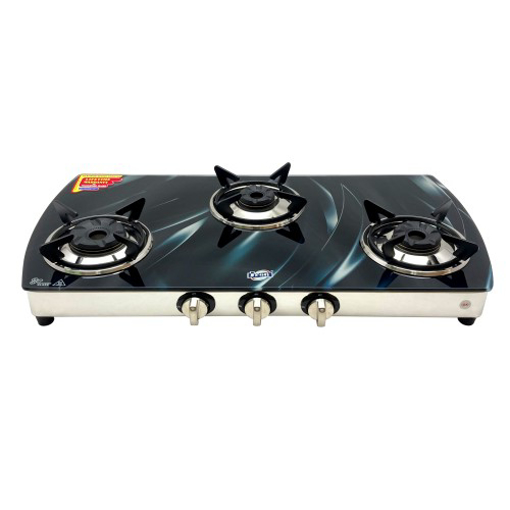 Picture of Jyoti 3 In Wonder (AI) Black Texture- 3D Tornado Gas Stove