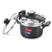 Prestige Svachh, 20240, 3 L, Hard Anodised Aluminium Outer Lid Pressure Cooker, With Deep Lid For Spillage Control, Black, 3 Liter की तस्वीर