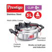 Picture of Prestige Svachh, 3 L, Stainless Steel Outer Lid Pressure Cookers, with deep lid for Spillage Control