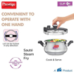 Picture of Prestige Svachh Clip-on Stainless Steel Outer Lid Pressure Handi, 3L, Silver