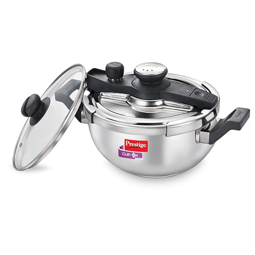 Prestige Svachh Clip-On 3.5 Litre Stainless Steel Outer Lid Pressure Kadai, 3.5 Liter की तस्वीर