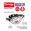 Prestige Svachh Clip-On 3.5 Litre Stainless Steel Outer Lid Pressure Kadai, 3.5 Liter की तस्वीर