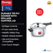 Picture of Prestige Stainless Steel Svachh Tri-Ply Handi Pressure Cooker 3 Litre, 3 Liter,Silver