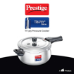 Picture of Prestige Svachh Triply 5 Litre, Silver Outer Lid Pressure Cooker (Aluminium)