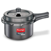 Picture of Prestige Popular Svachh Hard Anodised Pressure Cooker(3.0 L, Black, Deep Lid-Controls Spillage)