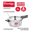 Picture of Prestige Svachh Aluminium Senior Deep Pan Outer Lid Pressure Cooker, 5L, Silver