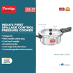 Picture of Prestige Svachh Aluminium Senior Deep Pan Outer Lid Pressure Cooker, 5L, Silver