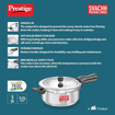 Picture of Prestige Svachh Aluminium Senior Deep Pan Outer Lid Pressure Cooker, 5L, Silver