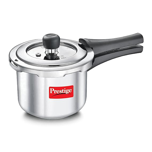 Picture of Prestige Svachh Popular Spillage Control Stainless Steel Outer Lid Pressure Cooker, 1.5 L (Silver)