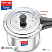 Picture of Prestige Svachh Popular Spillage Control Stainless Steel Outer Lid Pressure Cooker, 1.5 L (Silver)