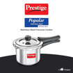 Picture of Prestige Svachh Popular Spillage Control Stainless Steel Outer Lid Pressure Cooker, 1.5 L (Silver)