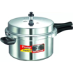 Prestige Popular Plus Induction Base Aluminium Outer Lid Pressure Cooker, 7.5 Litres, Silver की तस्वीर