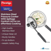 Picture of Prestige Nakshatra Essential Svachh Stainless Steel Pressure Cookers(2L, Silver, Tri-Ply Bottom, Inner Lid 20536)