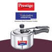 Picture of Prestige Nakshatra Essential Svachh Stainless Steel Pressure Cookers(2L, Silver, Tri-Ply Bottom, Inner Lid 20536)